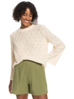 Roxy Women's Paper Hearts Crew Neck Sweater