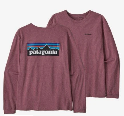 Patagonia Women's LS P-6 Logo Responsibili-Tee 1 Patagonia Women's LS P-6 Logo Responsibili-Tee